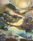shropshire hills oil painting church stretton