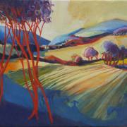 fields shropshire hills art oils
